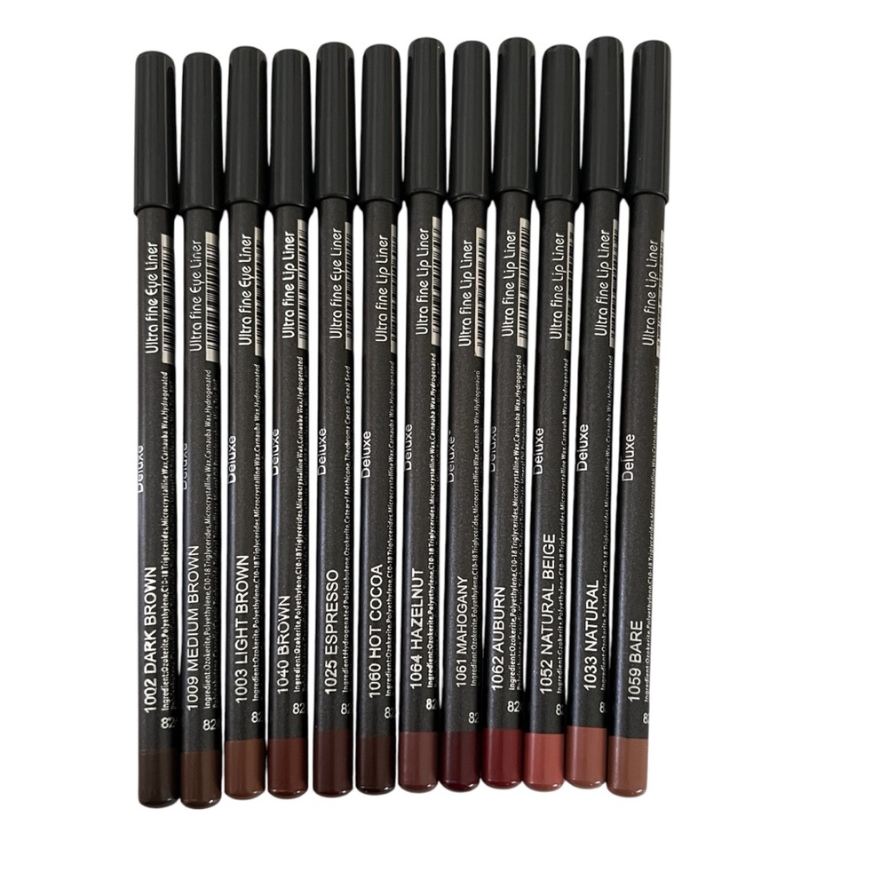 BIG BROWNS - PACK of 12pc Italia Deluxe Ultra Fine Lip Liners